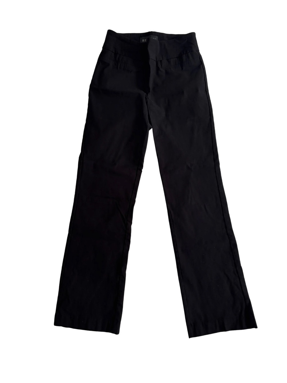 Rekucci Women's Black Straight-Leg Pull-On Dress Pants